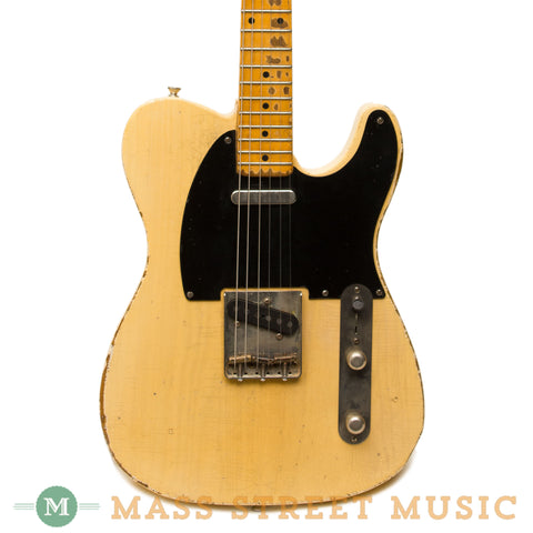Seuf Electric Guitars  - OH-20 Blonde - Black Guard - Front Close