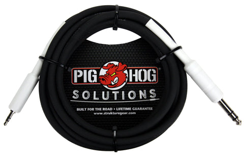 Pig Hog Cables - 3.5mm to 1/4" TRS Adapter - 10ft