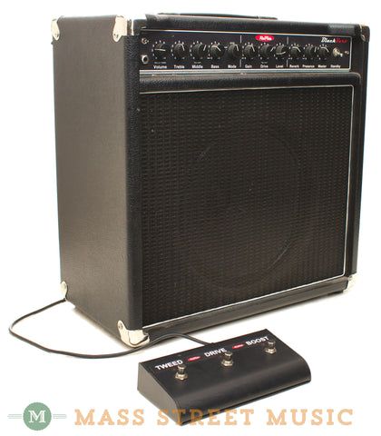 Red Plate BlackVerb 1x12" Combo Amp - front angle with footswitch