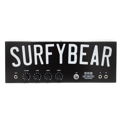 Surfy Industries - SurfyBear Reverb - Pedal Metal Black (V1.2) w/ SurfyPan
