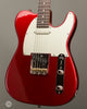 Tom Anderson Guitars - T Icon In-Distress Level 0 - Candy Apple Red - Matching Headstock - Angle
