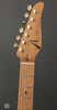 Tom Anderson Guitars - Icon Classic -  Black over Olympic White - In-Distress Lv3 - Headstock