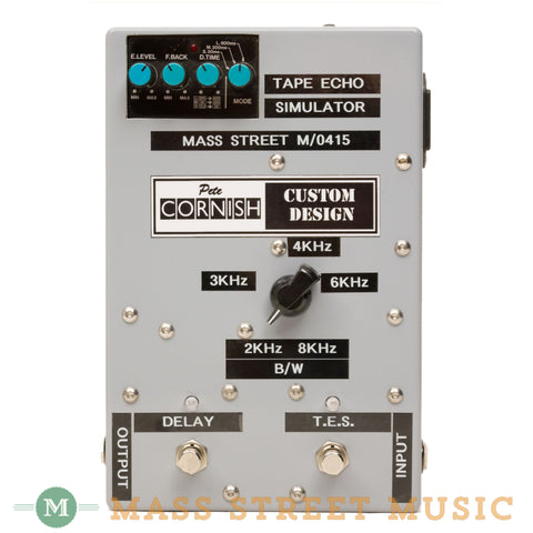 Pete Cornish Effect Pedals - TES Tape Echo Simulator - Front