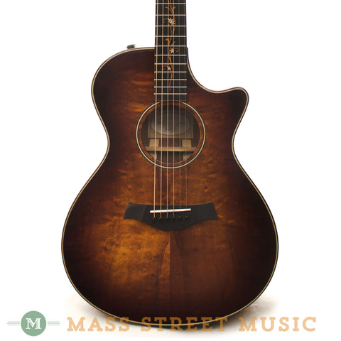 Taylor K22ce Koa Grand Concert Acoustic Guitar - front close