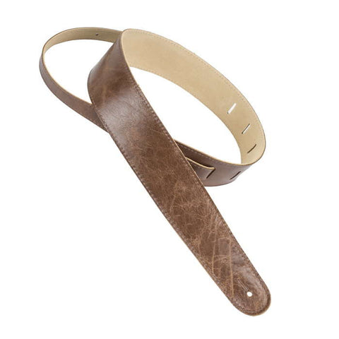 Henry Heller Guitar Straps - Leather Strap - Vintage Brown