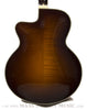 2007 Eastman AR805ce burst finish archtop guitar - back close up