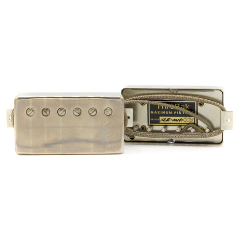 ThroBak Pickups - SLE-101 Plus MXV P.A.F. - Humbucker Set - Aged Nickel