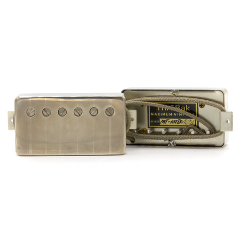 ThroBak Pickups - MT-102B Custom Humbucker Set - Aged Nickel