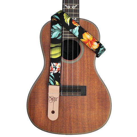 Sherrin's Threads 1" Ukulele Strap - Birds of Paradise