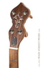Ome Juniper 12 inch open back banjo - headstock with inlay