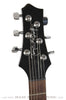 Terry McInturff custom guitar front headstock of guitar with trans blue finish