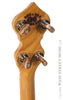 Ome Juniper 12 inch open back banjo - back of headstock and tuners