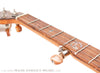 Ome Juniper 12 inch open back banjo -  fretboard detail tuner