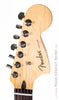 Fender Blacktop Jaguar B90 Red - front of headstock